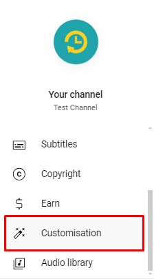 YouTube Studio Customization