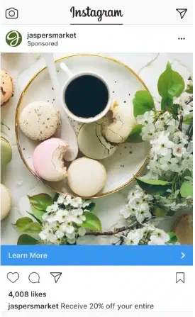 Instagram call to action examples