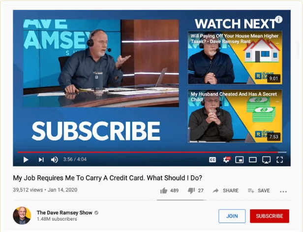 YouTube call to action examples