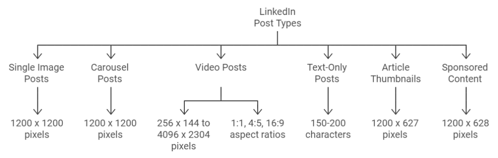 Details on Various LinkedIn Post Sizes