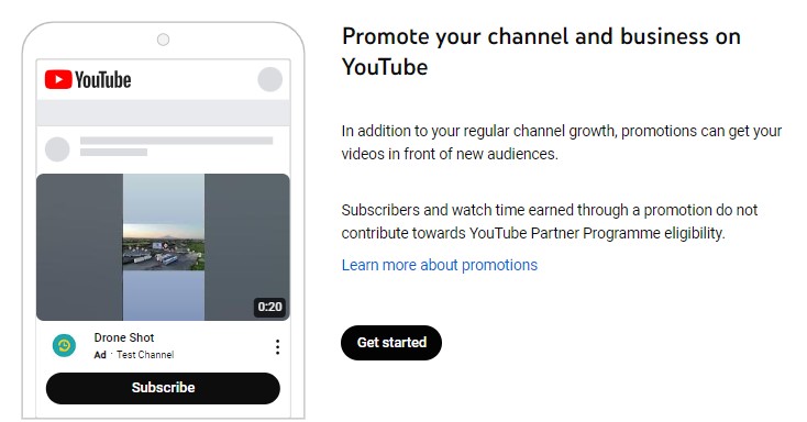 promote your channel and business on youtube