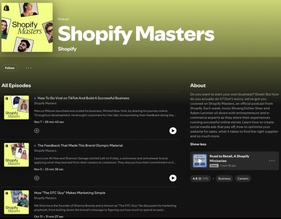 shipify masters podcast