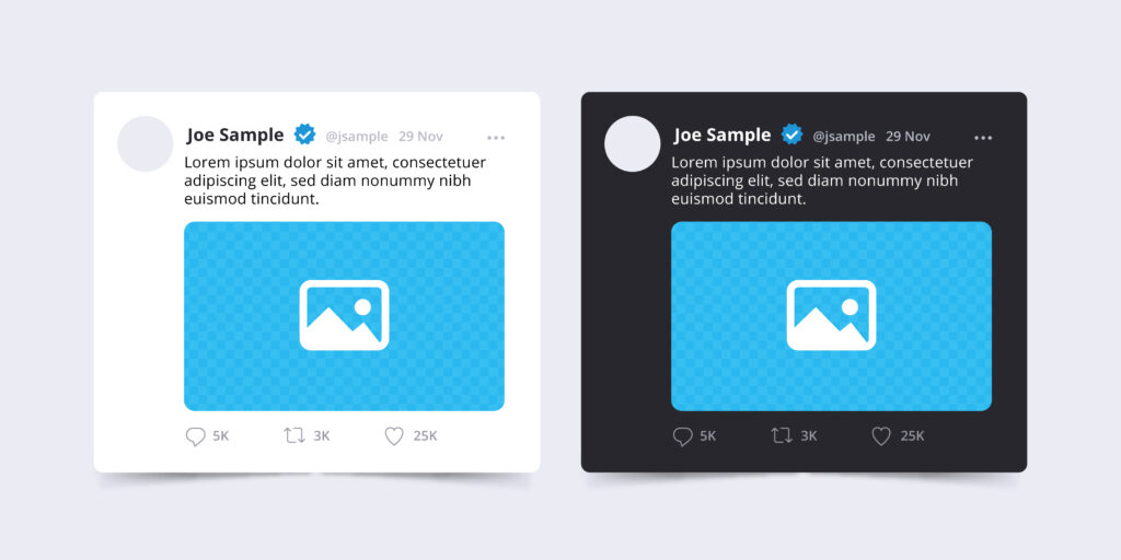 twitter card mockups