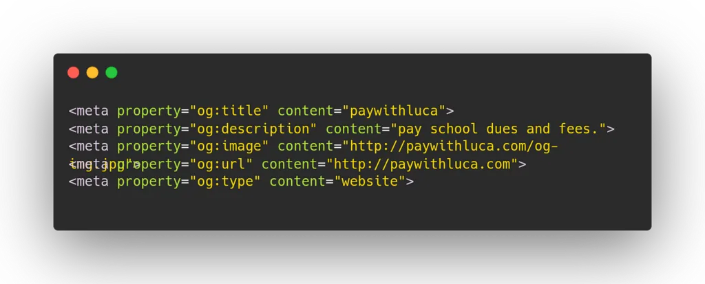 Meta Tags