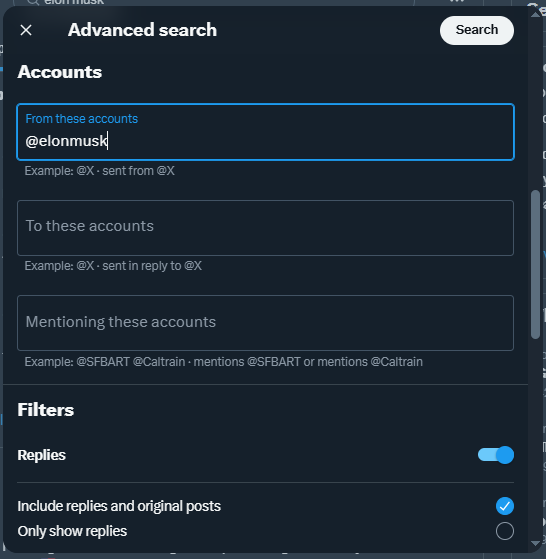 How to Search Someone Else's Tweets for Keywords