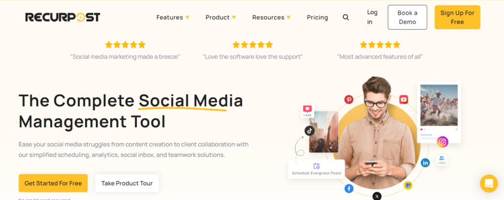 RecurPost: Social Media Management Tool