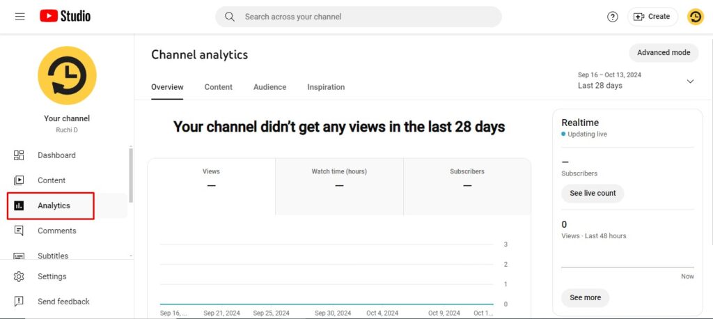 YouTube Analytics