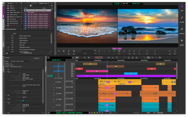 Best video editing app for professionals Avid Media Composer