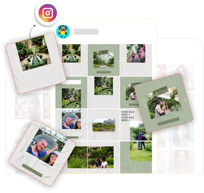 Grid Layout Your Feed, Your Vision