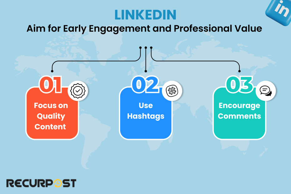 LinkedIn Aim for Early Engagement and Professional Value