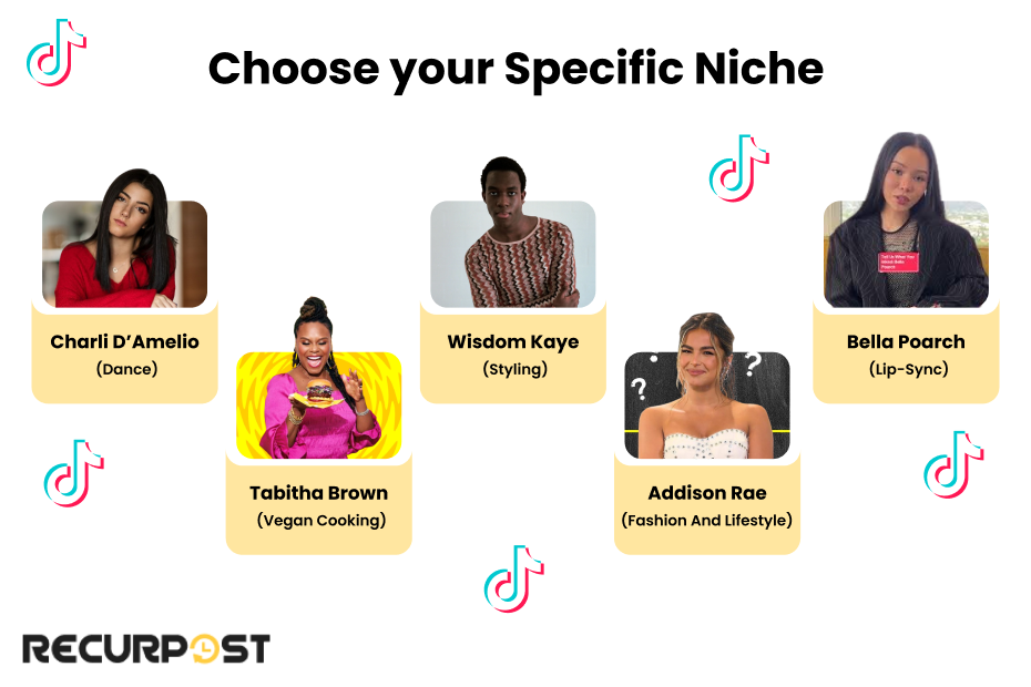 Choose your specific niche on TikTok