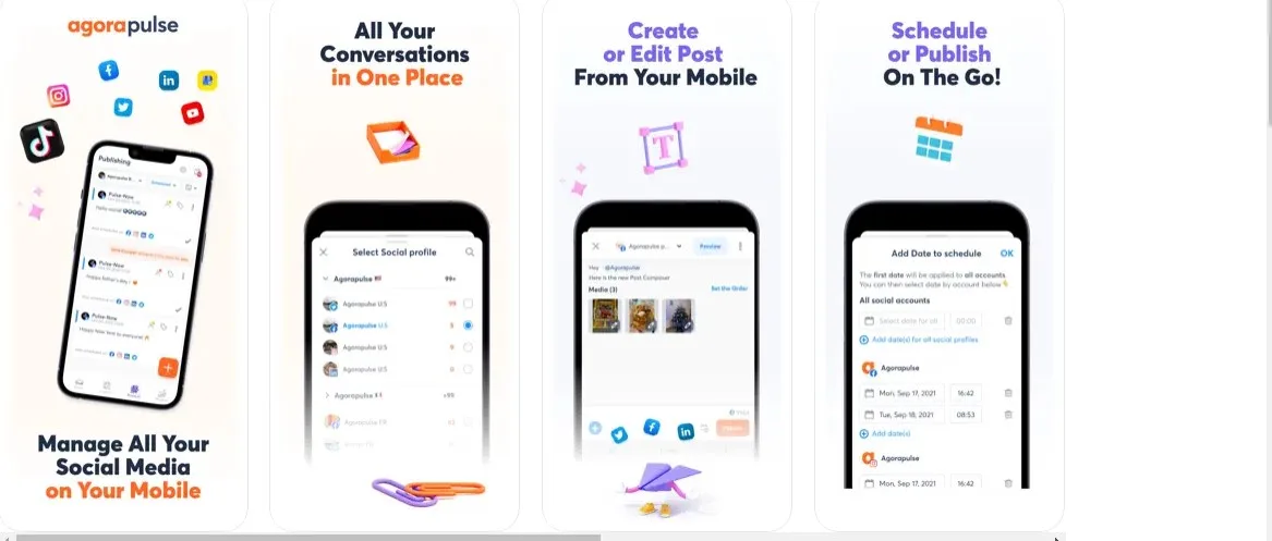 Apps for planning Instagram- Agorapulse