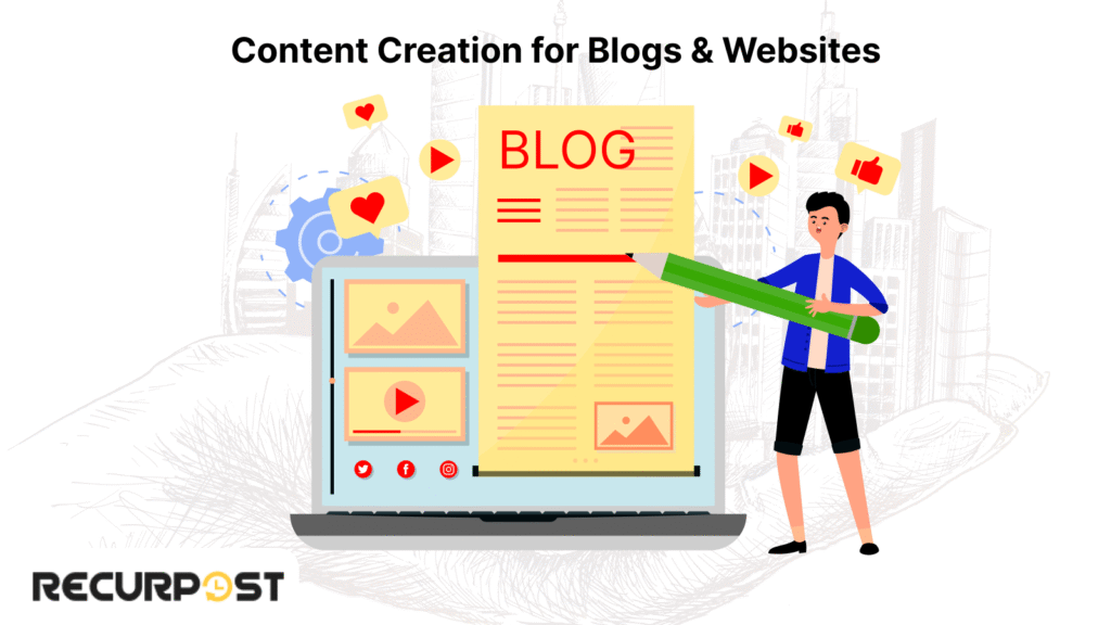 content creation for blogs and websites