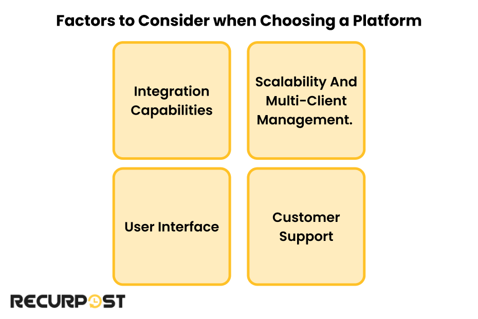 Factors to consider when choosing a influencer management platform