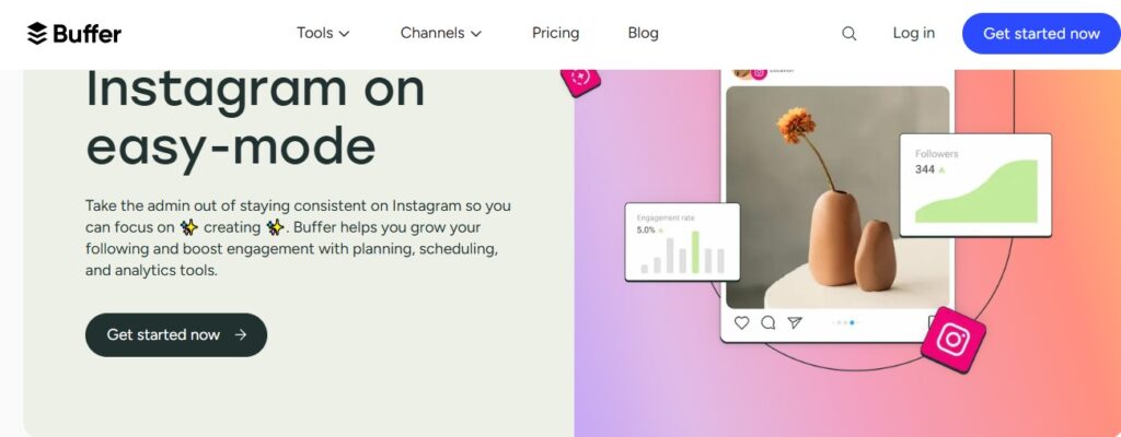 App for planning Instagram- Buffer