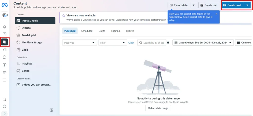 Click Create Post- Meta Suite