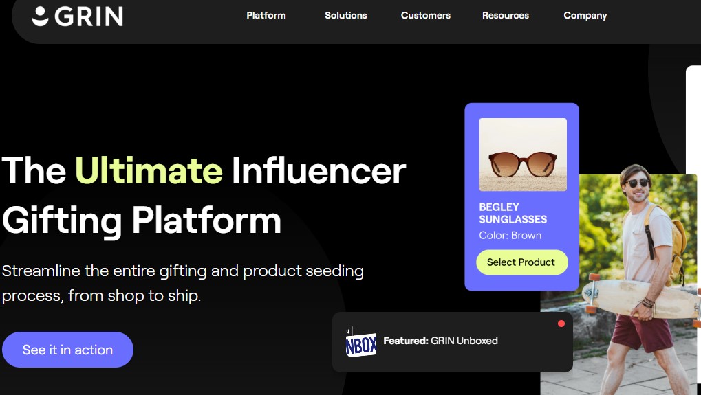 Influencer Management Platform- Grin