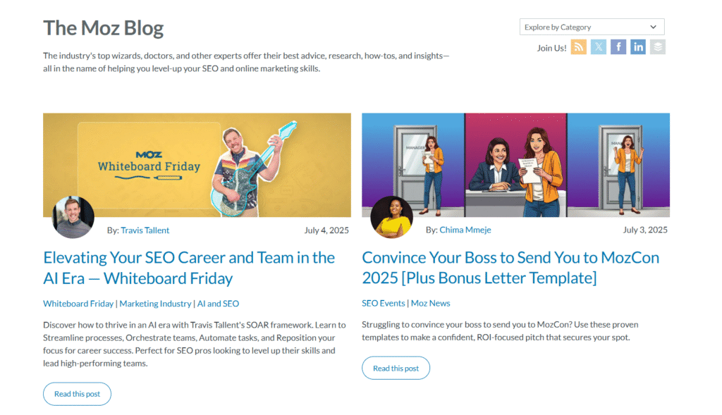 The Moz blog