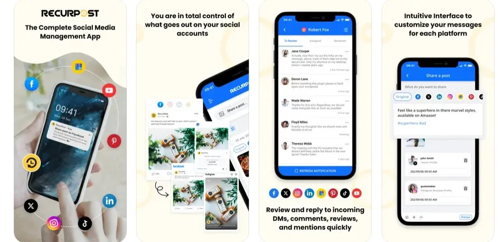 Apps for planning Instagram- RecurPost
