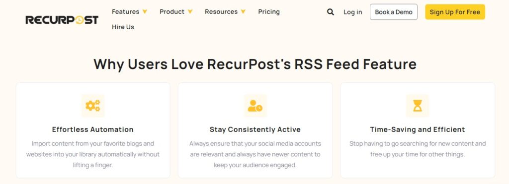 RSS Feed- Recurpost