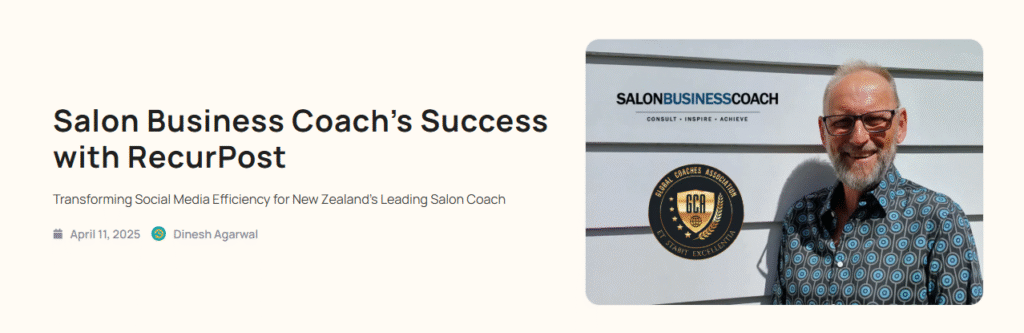 salon business coach success with recurpost