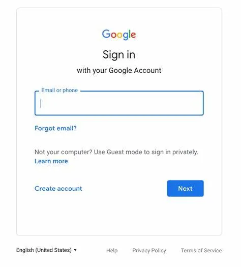 Sign-in on Google
