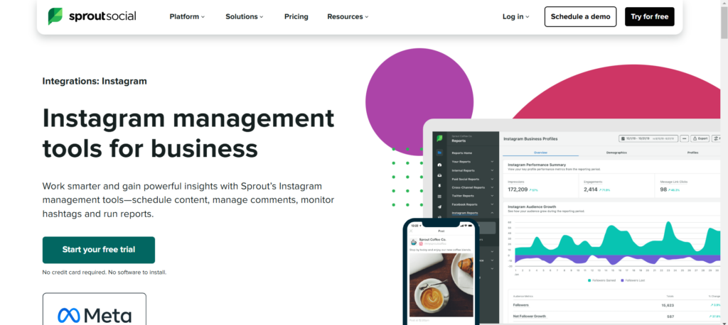 Social Media Management Tools for Instagram-Sproutsocial