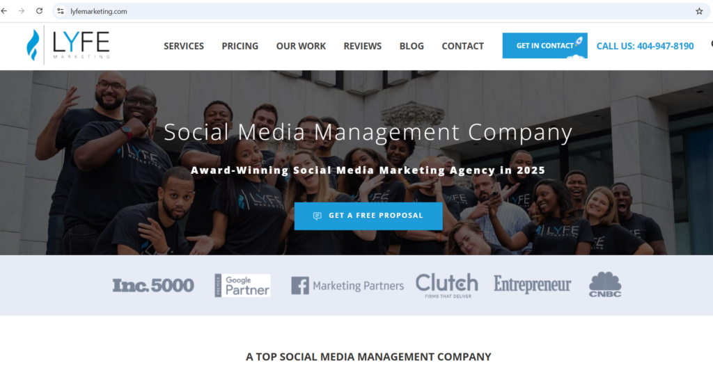 LYFE Marketing social media agency