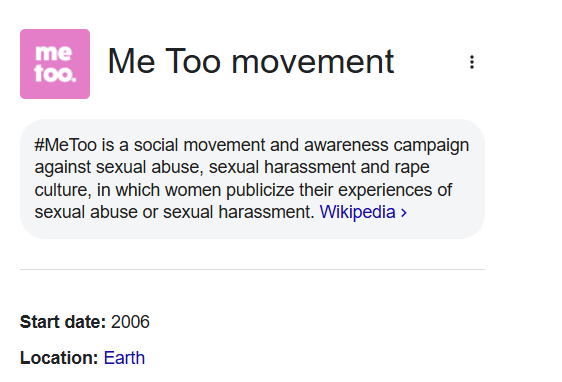 Me Too Movement