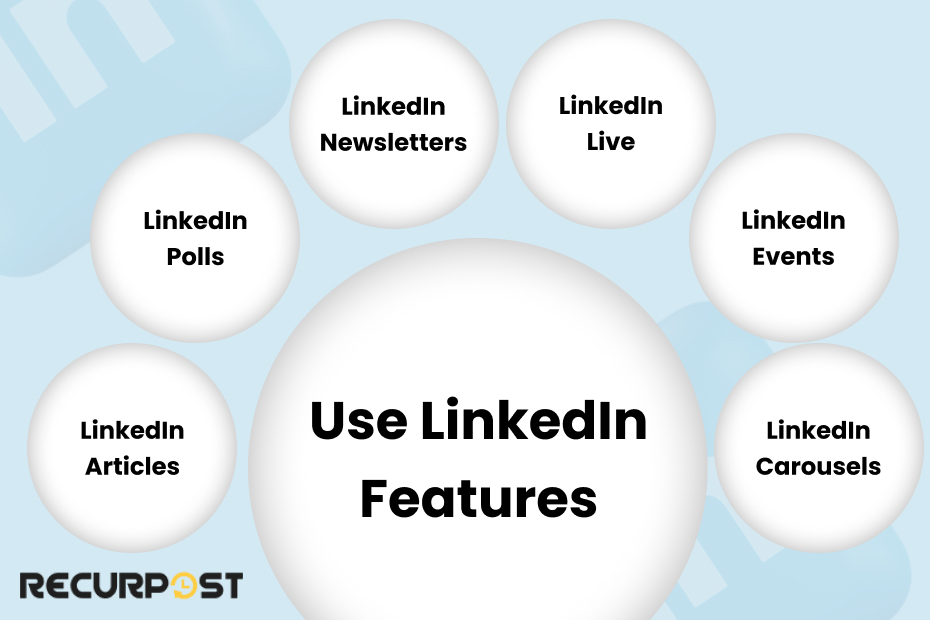 Use LinkedIn Features
