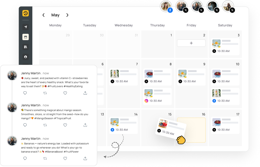 Twitter schedule in minutes