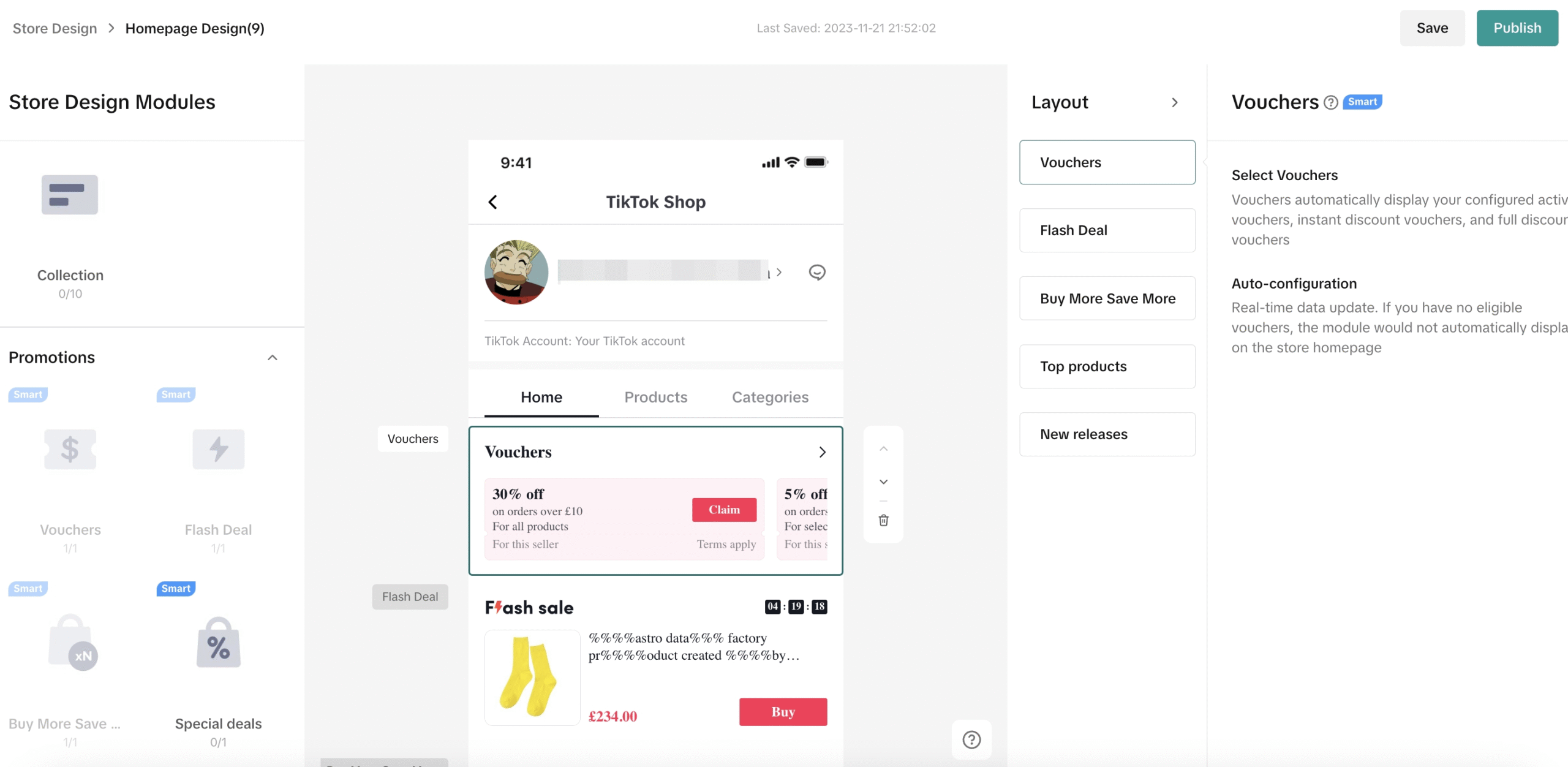 tiktok storefront design