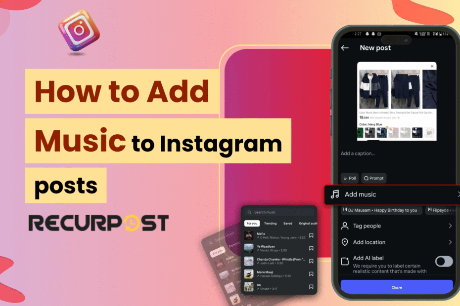 How to Add Music to Instagram Posts in