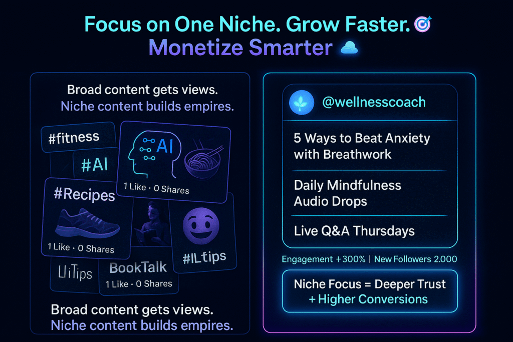 Make money on bluesky with niche focus