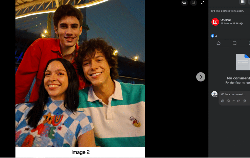User generated content facebook post by oneplus