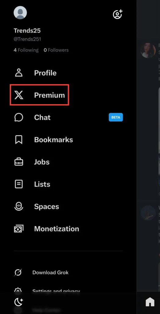 Step 1_ How get verified on twitter (Mobile)