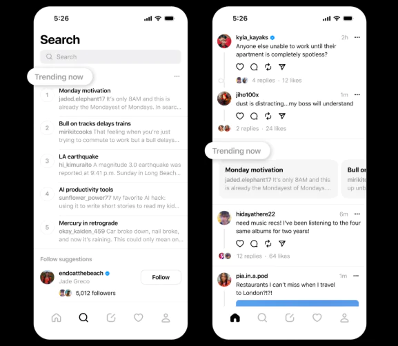 Trending Now_meta threads algorithm
