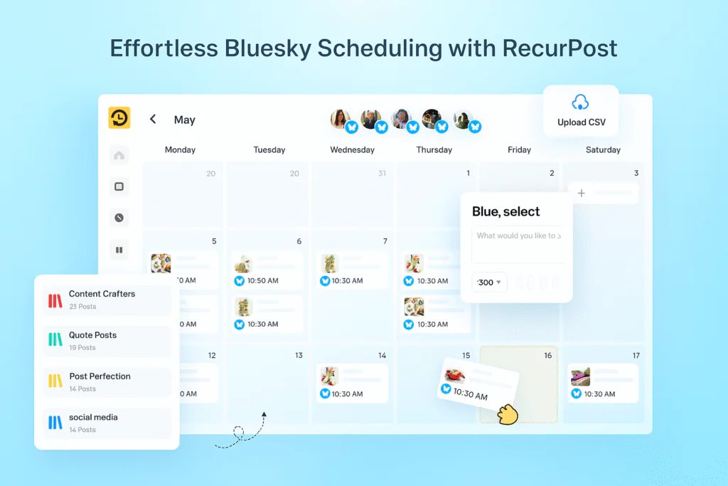 Utilizing RecurPost for BlueSky Posting