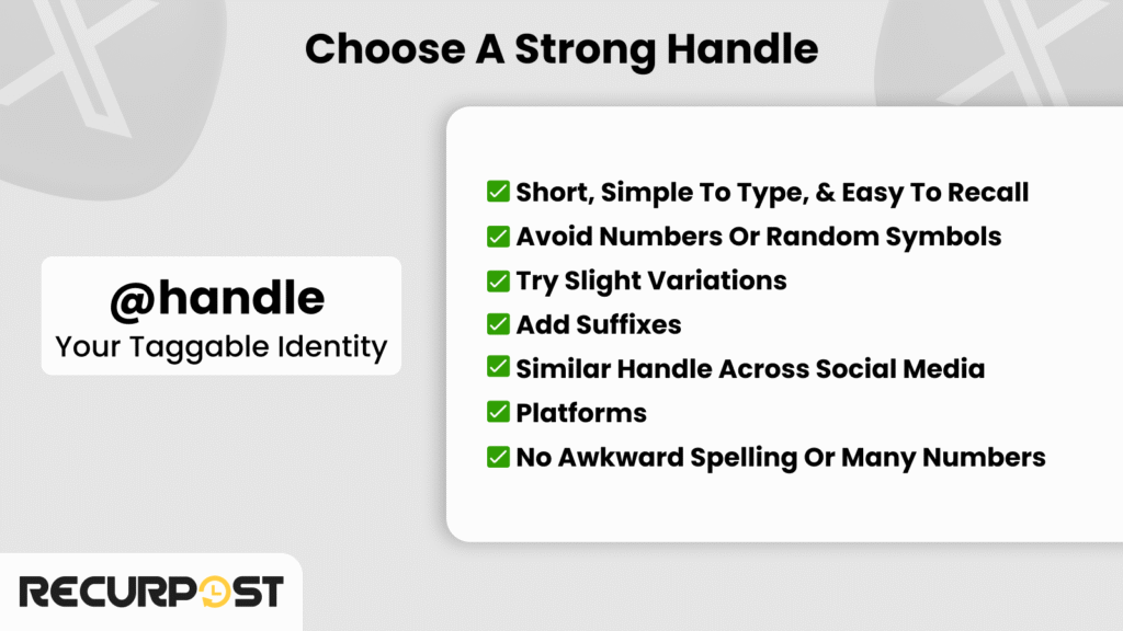 Choose a Strong Handle (If Your Ideal One Is Taken)