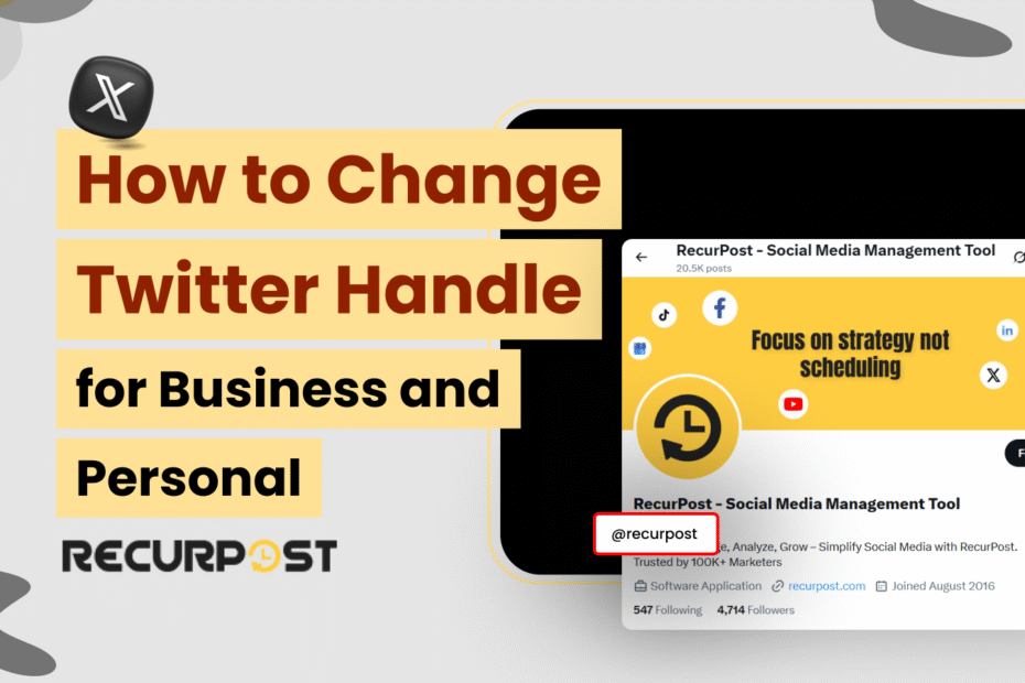 How to Change Twitter Handle for Business and Personal