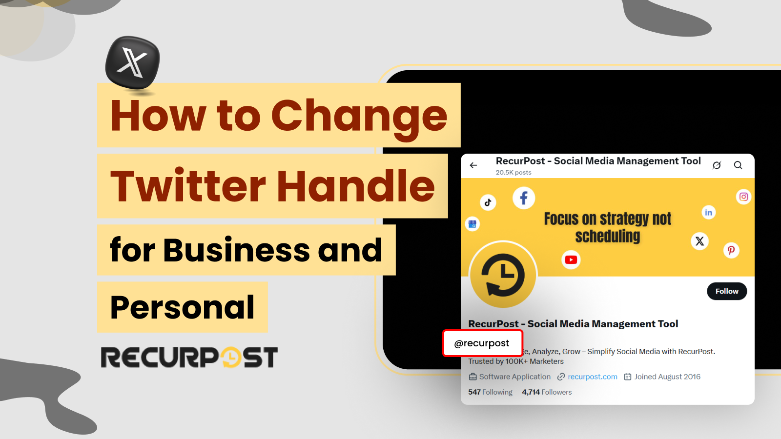 How to Change Twitter Handle for Business and Personal