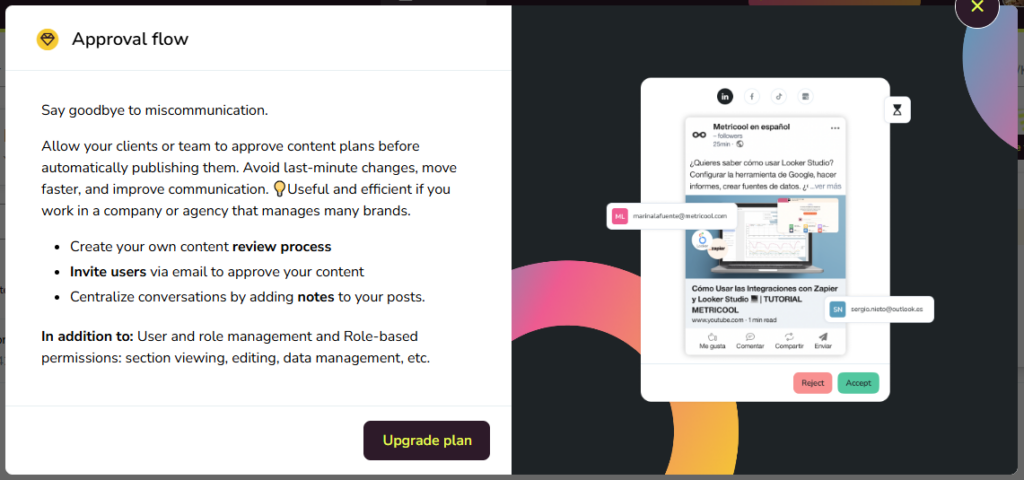 Approval Flow in Metricool