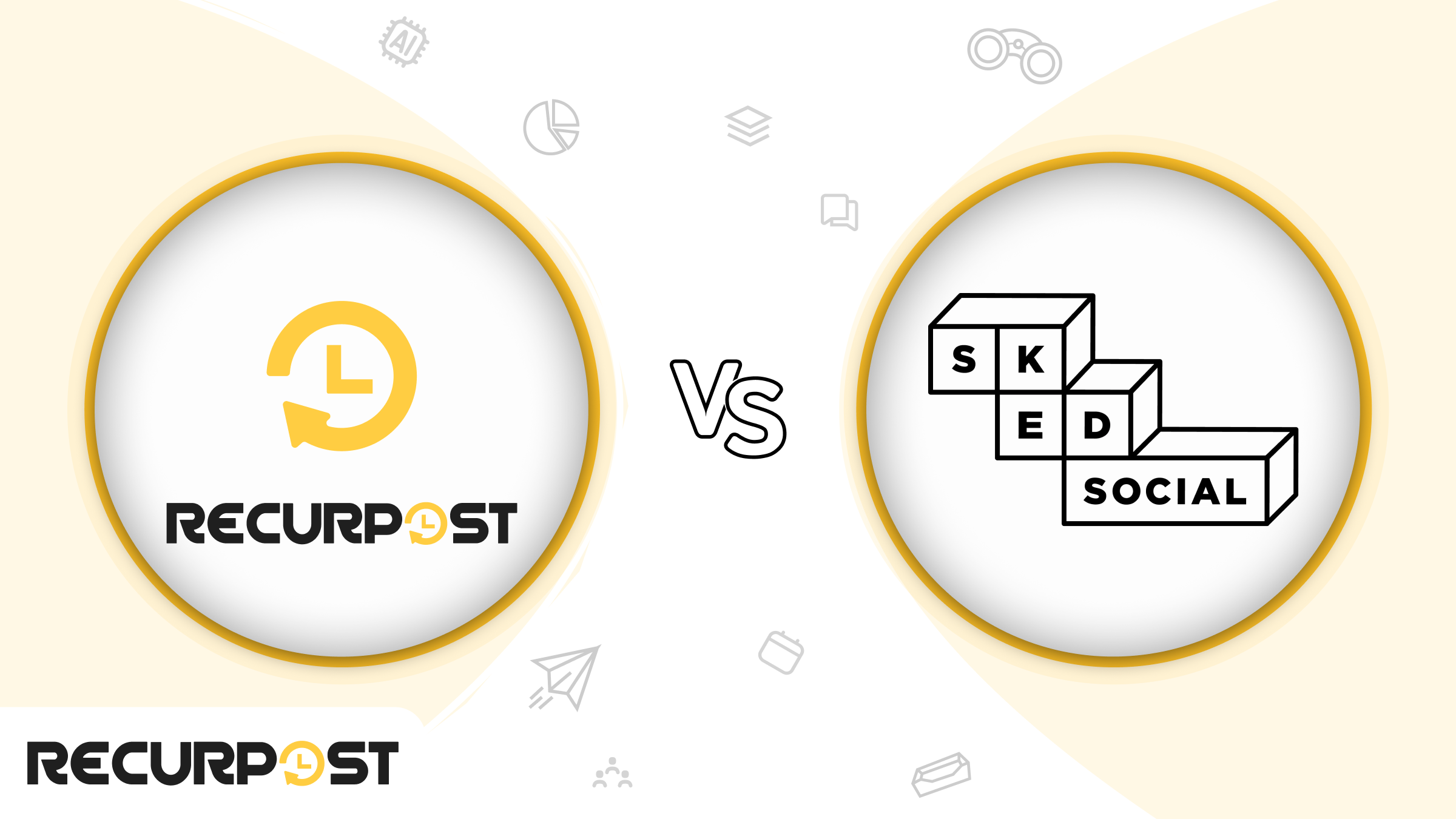 RecurPost vs Sked Social Feature Image