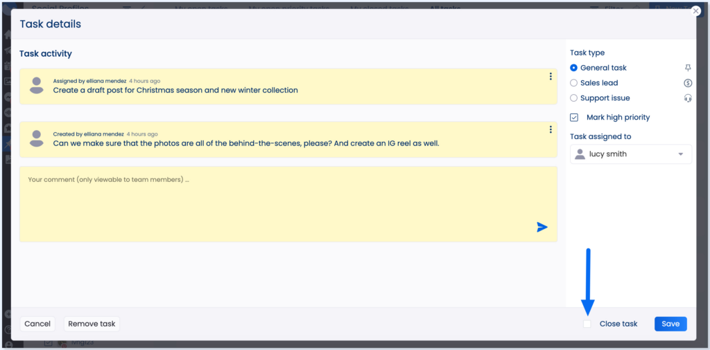 Vista Social Team Collaboration