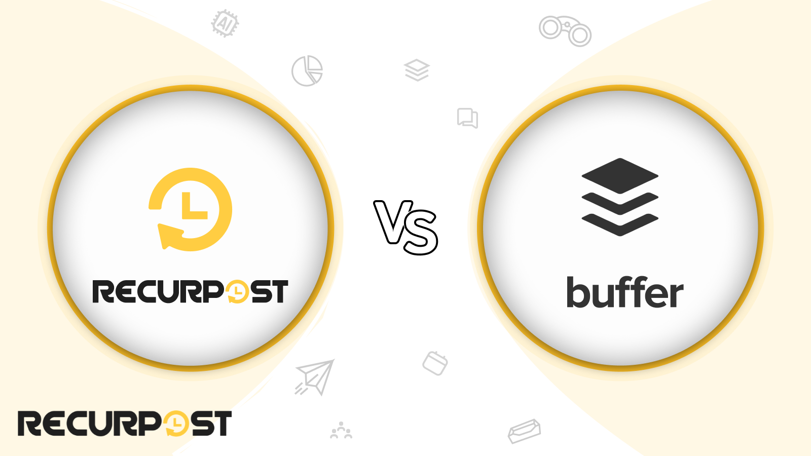RecurPost vs Buffer - Social media management tool