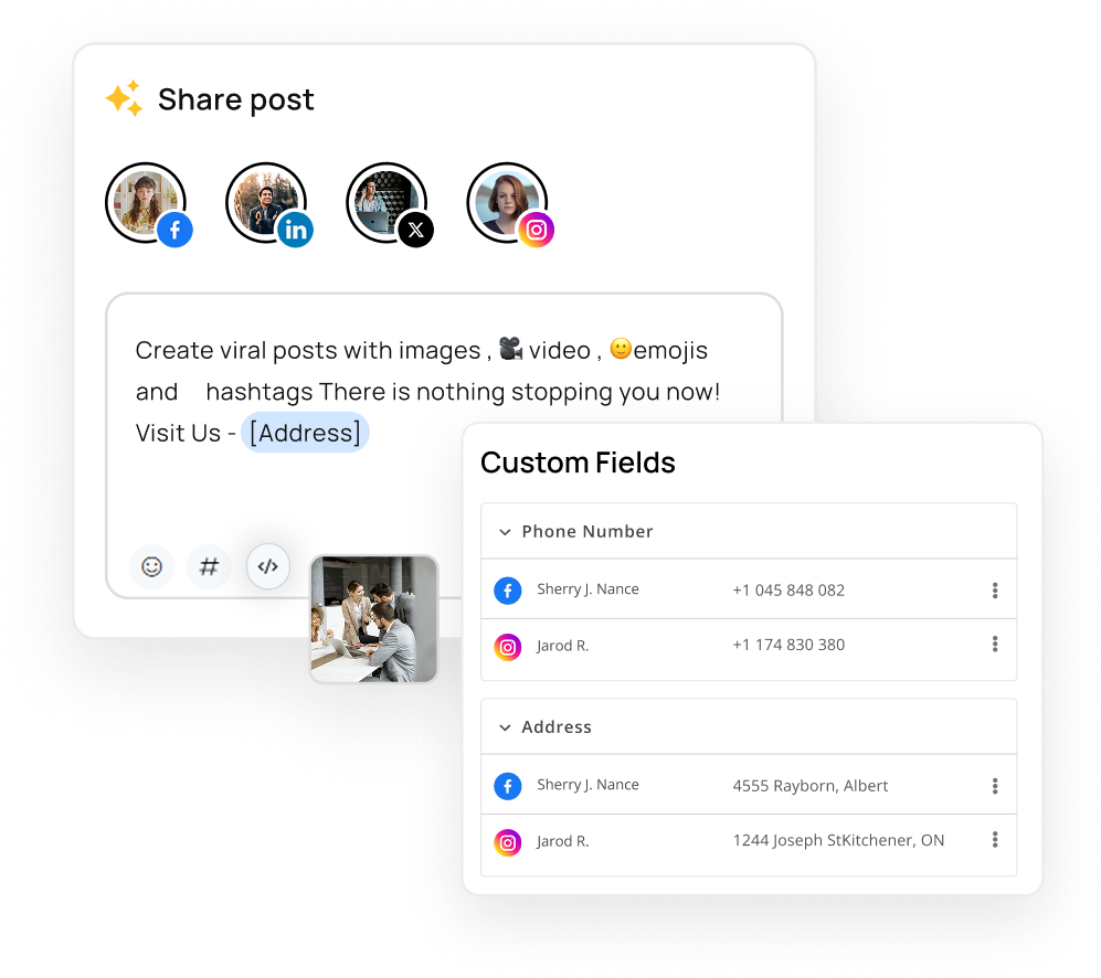 Add a personal touch to your posts!​