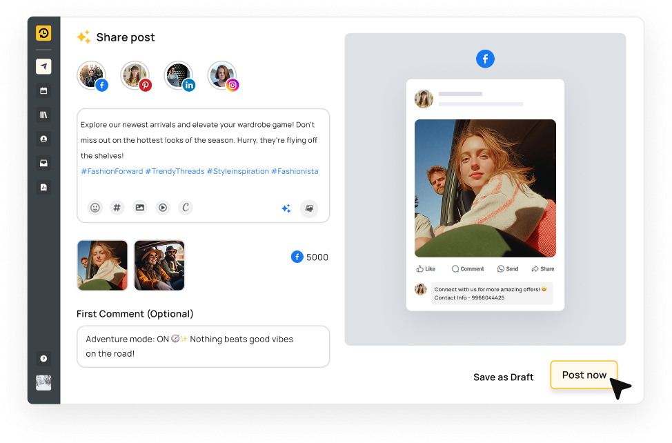 Create attention-grabbing posts in no time​