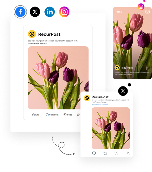 Preview your posts before sharing​​