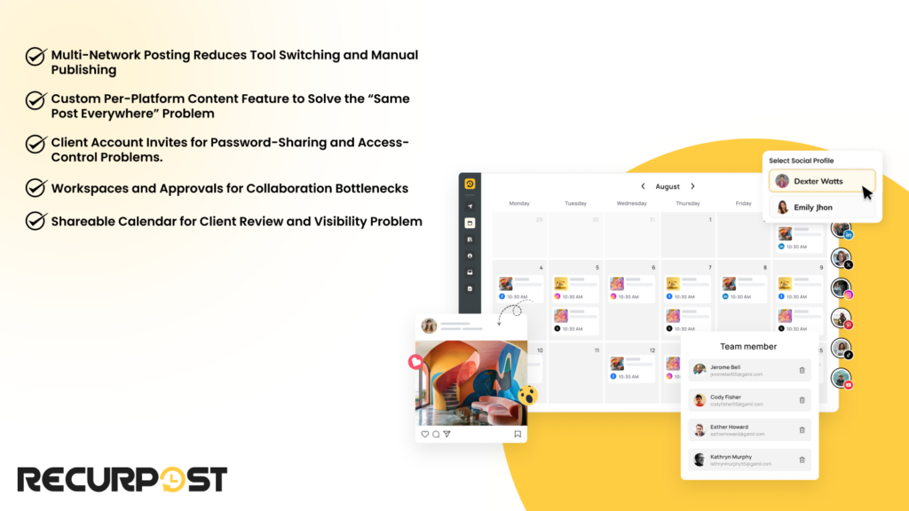 RecurPost - Social Media Management Tool