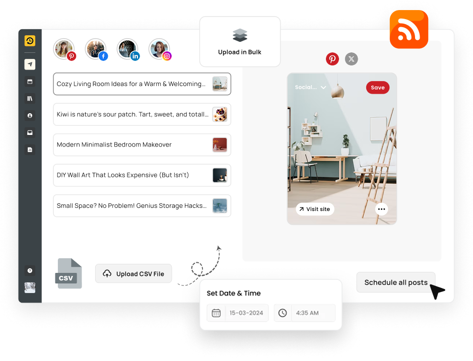 Upload content in bulk​